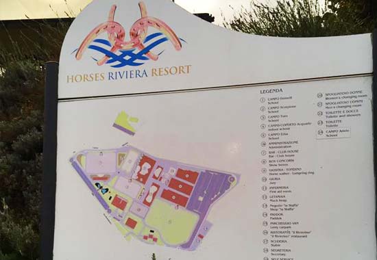 Mappa dell'Horses Riviera Resort