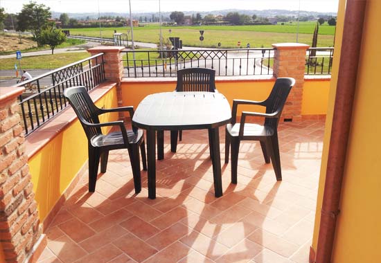 Terrace of the apartment